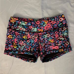 Colorful Leopard Print Women's Shorts